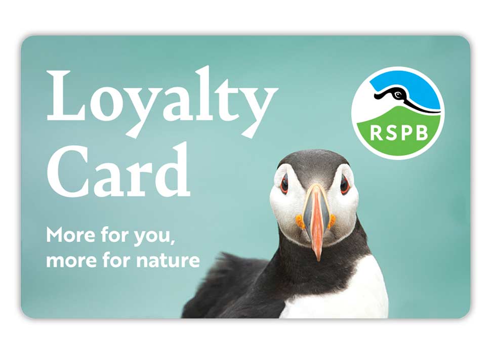 RSPB Shop loyalty card picture