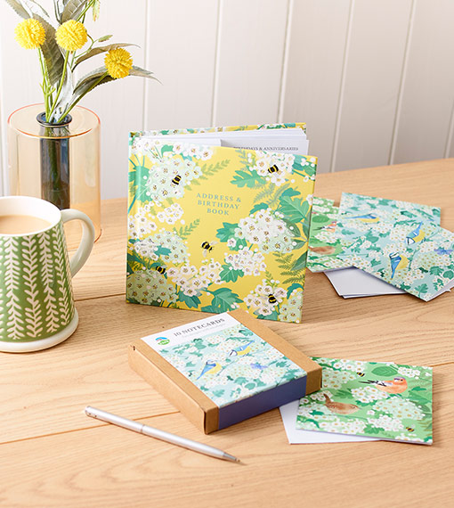 White blossom stationery