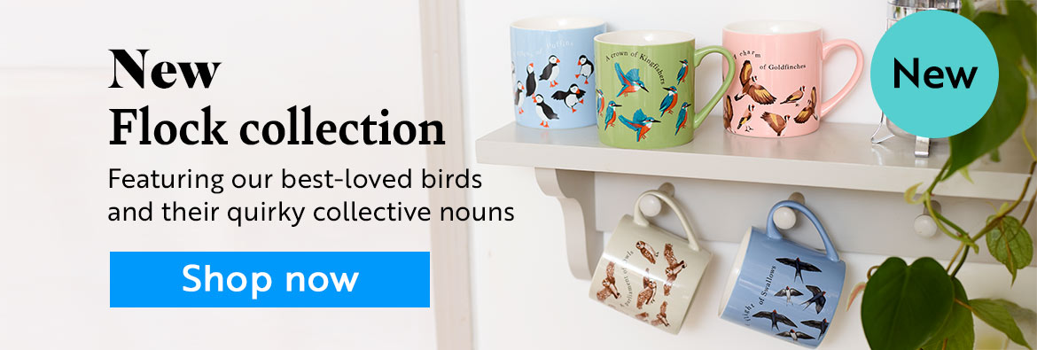 New Flock collection. Featuring our best-loved birds and their quirky collective nouns. Shop now!