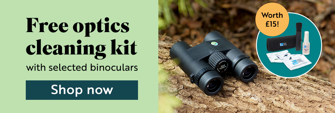 Free optics cleaning kit with selected binoculars. Shop now!
