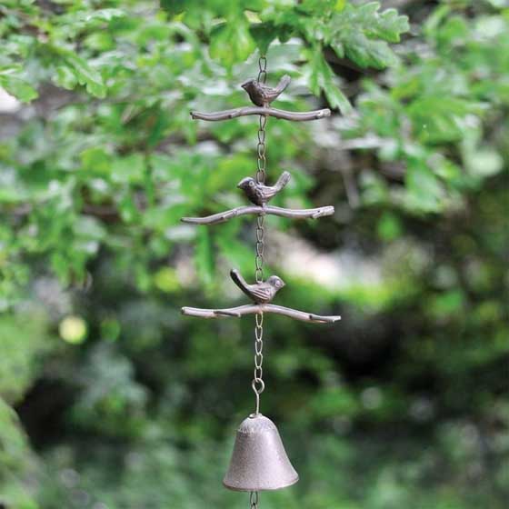 Cast iron bird windchime product photo default L