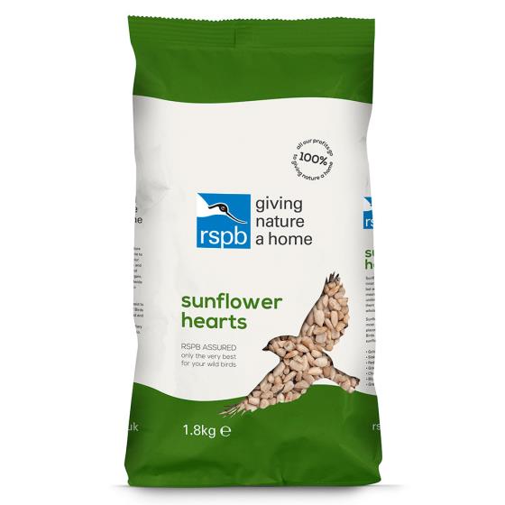 Premium sunflower hearts bird seed 1.8kg product photo back L