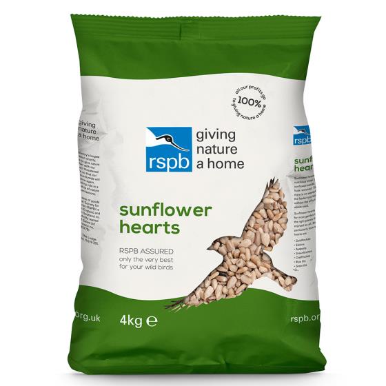 Premium sunflower hearts bird seed 4kg product photo back L