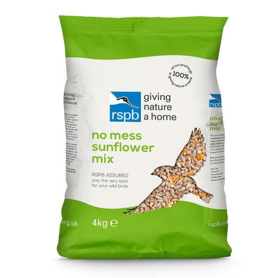 No-mess sunflower mix bird seed 4kg product photo back L