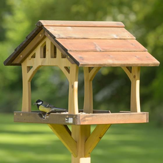 Country barn bird table product photo back L