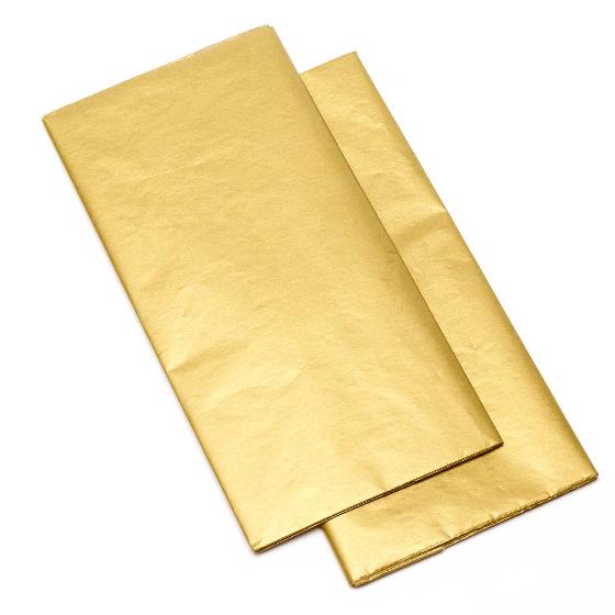 Gold recyclable tissue paper x5 sheets product photo default L