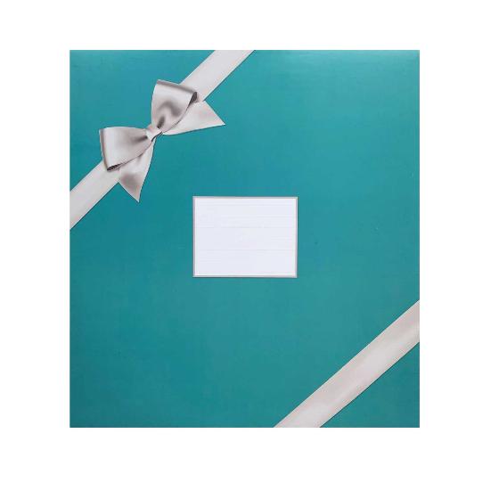 Teal square calendar card envelope product photo default L