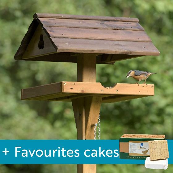 Adjus-table bird table with 10 Favourites cakes product photo default L