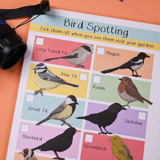 Amazing British garden birds activity book product photo front L