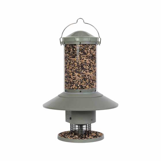 Automatic bird feeder with timer product photo side L