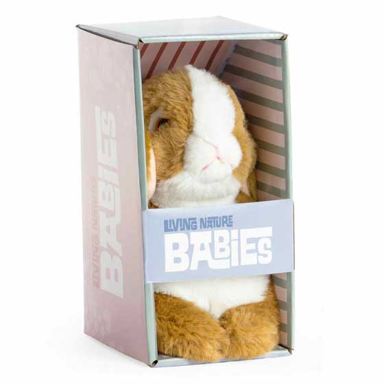Baby rabbit plush soft toy in box 18cm product photo side L