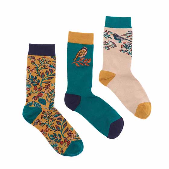 RSPB Garden birds bamboo socks gift pack product photo default L