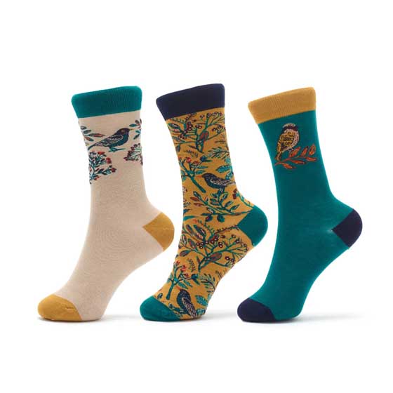 RSPB Garden birds bamboo socks gift pack product photo ai4 L