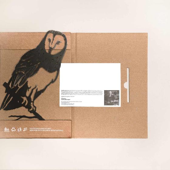 Barn owl metal bird product photo ai4 L