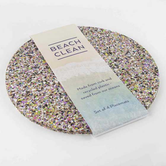 Round recycled placemats by Beach Clean product photo default L
