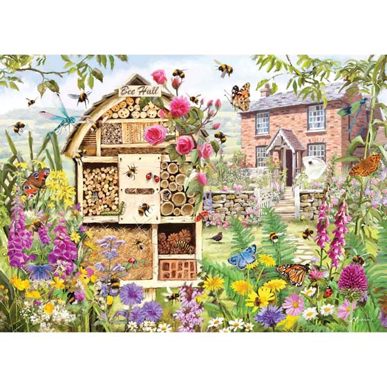Bee hall jigsaw puzzle, 1000-piece product photo side L