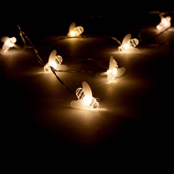 Bee solar string lights product photo default L