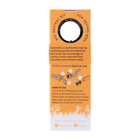 Beevive bee revival kit keyring, bamboo product photo ai5 L