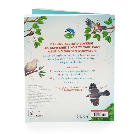 RSPB Big Garden Birdwatch activity book product photo back L