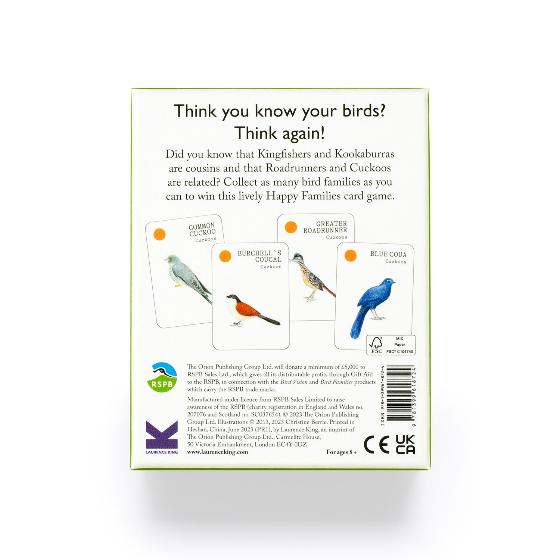 RSPB Bird families card game product photo side L