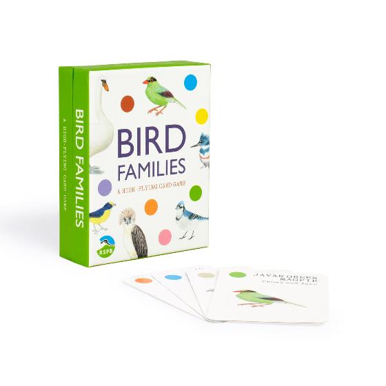 RSPB Bird families card game product photo back L