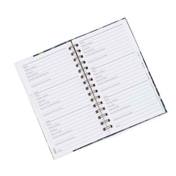RSPB Garden birds password book - Beyond the hedgerow collection product photo side L