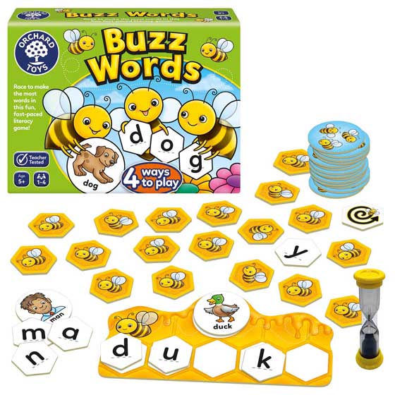 Buzz Words spelling & literacy game for kids product photo side L