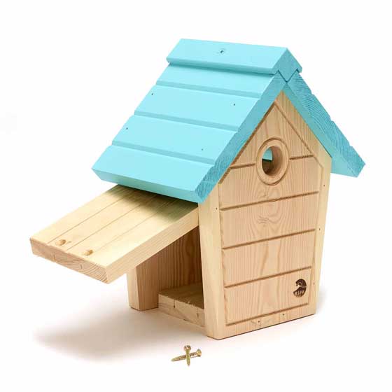 RSPB Cabin nest box, aquamarine product photo ai4 L