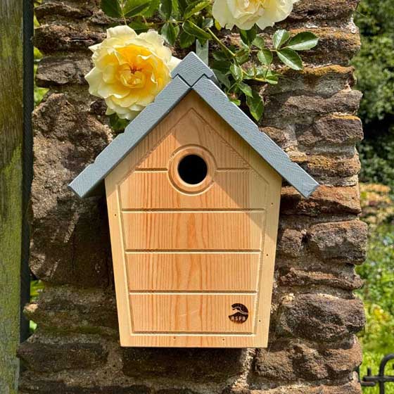 RSPB Cabin nest box, slate grey product photo default L