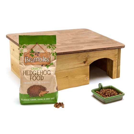 RSPB Classic hedgehog starter kit with house, food & bowl product photo default L