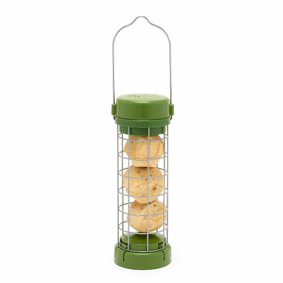 RSPB Classic easy-clean suet feeder with 12 super suet balls product photo back L