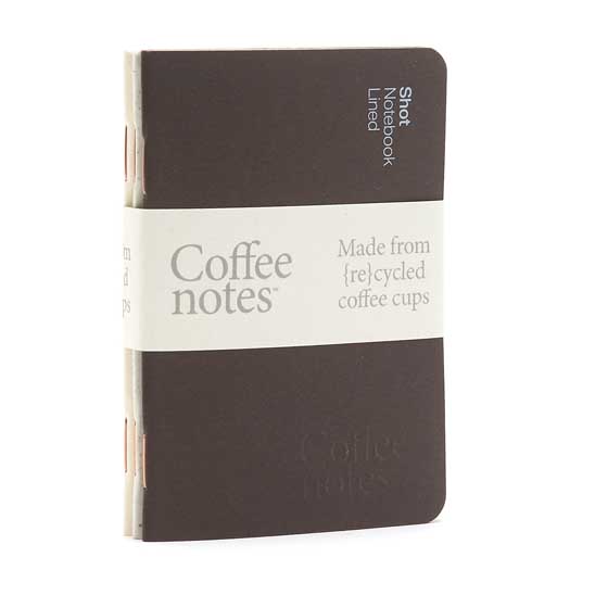 Mini recycled coffee notebooks, set of 3 product photo ai4 L