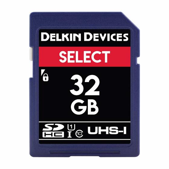 Delkin 32GB SD card product photo default L