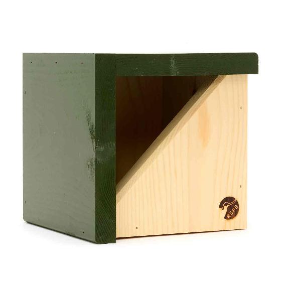 RSPB Robin and wren diamond nestbox product photo front L