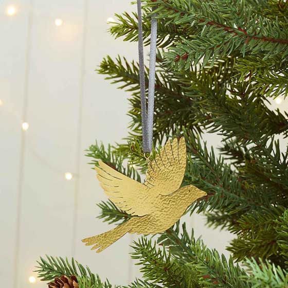 Flying Dove brass decoration product photo front L