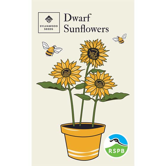 Topolino dwarf sunflower seed pack product photo default L