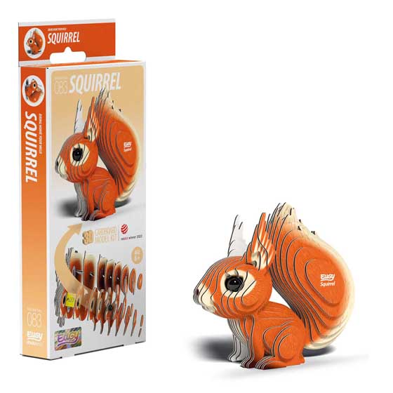 Red squirrel 3D model kit by Eugy product photo ai5 L