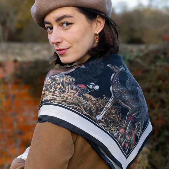 Fable square woodland scarf, A Night's Tale product photo ai5 L