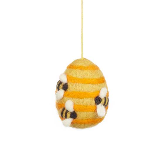 Handmade felt beehive decoration product photo default L