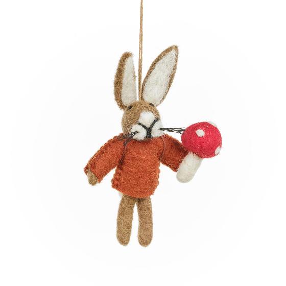 Felt foraging Hare Christmas tree decoration product photo default L