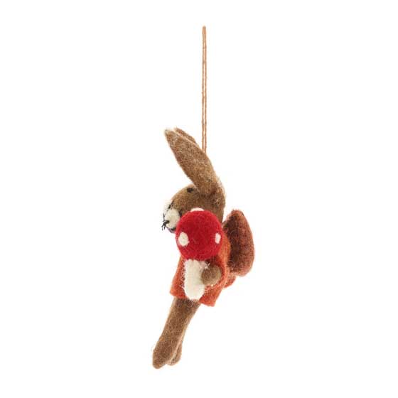 Felt foraging Hare Christmas tree decoration product photo back L