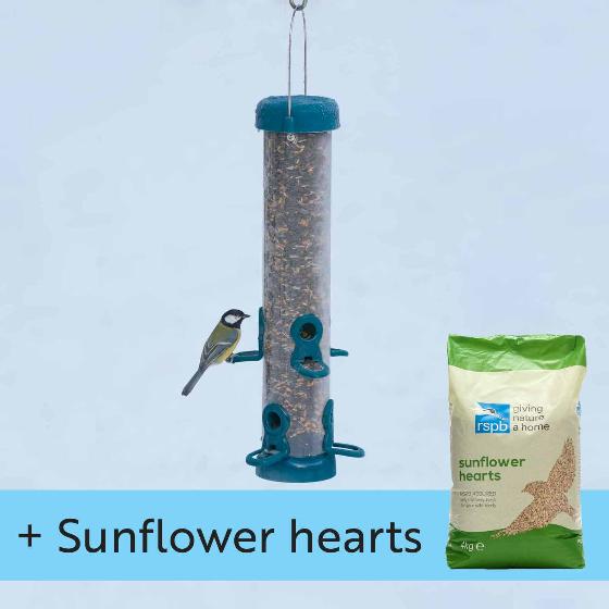 Flo Festival high capacity seed feeder with 4kg premium sunflower hearts product photo default L