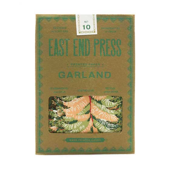 Hand-printed forest paper garland product photo ai5 L