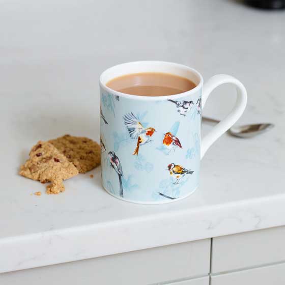 RSPB Frosty meadow fine bone china mug product photo default L