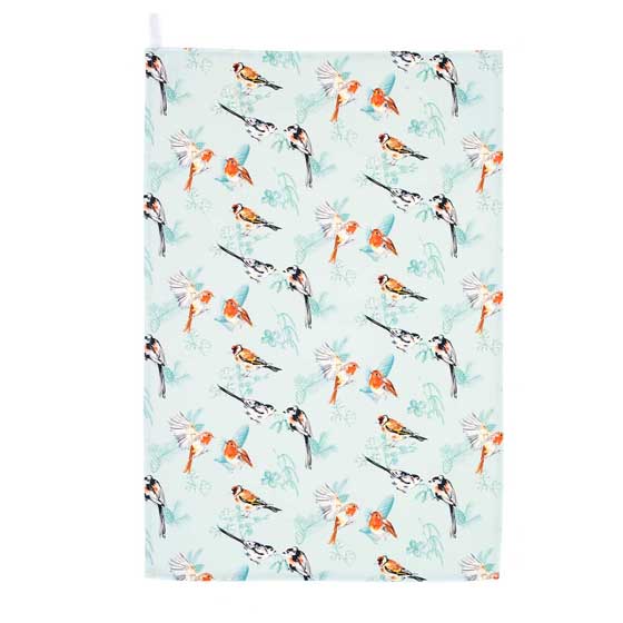 RSPB Frosty meadow bird tea towel product photo default L