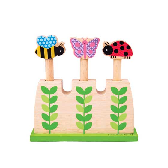 Garden wildlife wooden pop-up toy product photo default L