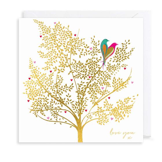 Lovebirds Valentine's Day card product photo default L