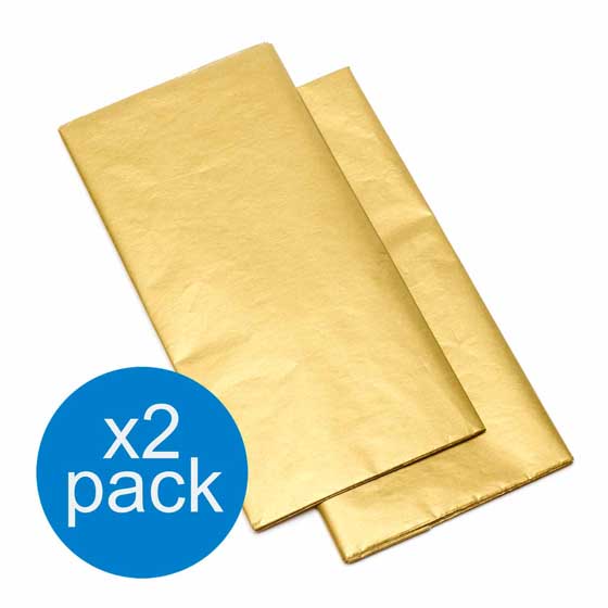 Gold recyclable tissue paper x10 sheets product photo default L