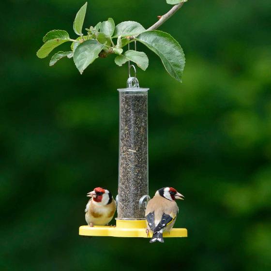 Goldfinch mini nyjer seed feeder product photo side L