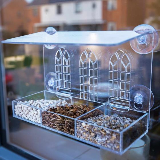 Gothic arch window feeder product photo side L